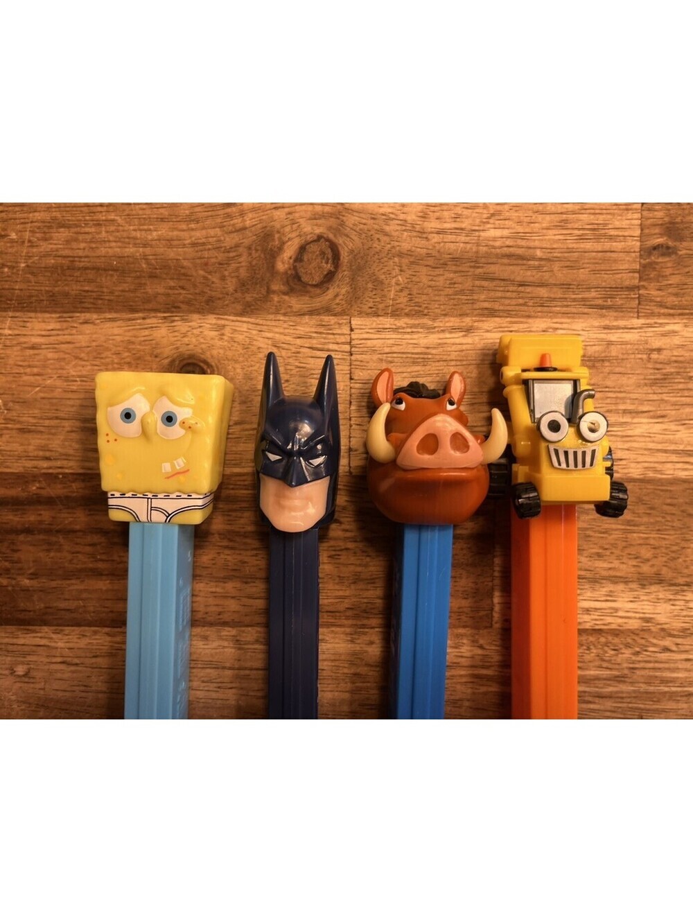 Vintage Pez Dispensers Bob The Builder Scoop SpongeBob Batman Lion King Pumba